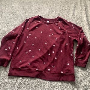 3/$30 • Maroon Crewneck Top